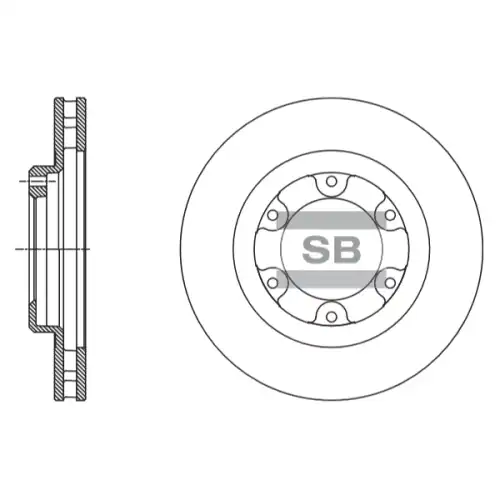 Тормозной диск SANGSIN SD4089