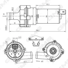 ELECTRIC WATER PUMP GEWBE001 GMB