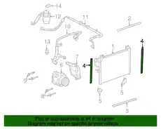SEAL,A/C CNDSR(UPPER/SIDE SEALS) 15162215 SAAB