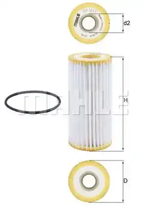 Фильтр масляный KNECHT OX121/7D