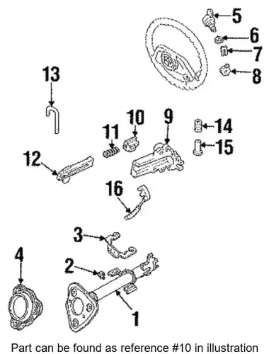 PAWL (STEERING COLUMN LOCK) F13Z-3E691-A FORD