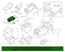 ПОДЛОКОТНИКА-КОНСОЛЬ 84660S1AA0NNB HYUNDAI