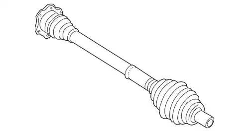 привод правый Audi 4B0407452GX VAG