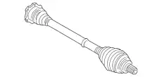 привод левый Audi 8D0407272DT VAG