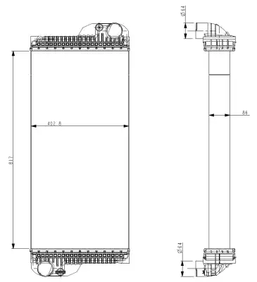 Радиатор кондиционера (конденсатор) NRF 530004