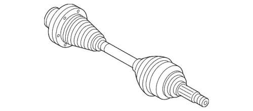 Вал привода 7L0407271F VAG