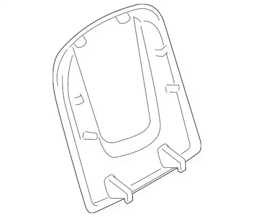 Backrest shell agate grey 95B881989AOW7 PORSCHE