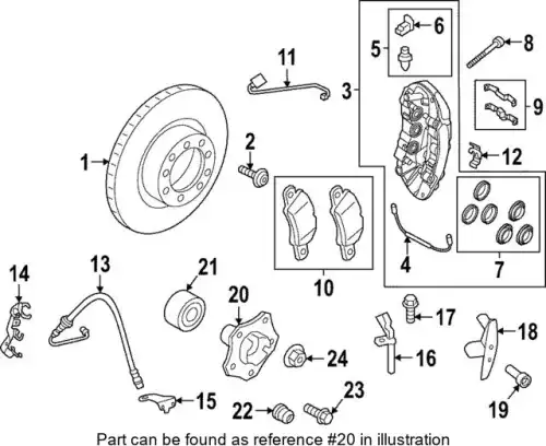 Wheel hub 9GT407581A PORSCHE