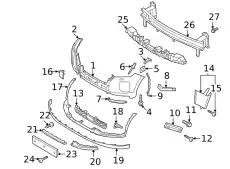 COVER - FRONT BUMPER, RH 865B0S8BA0 HYUNDAI