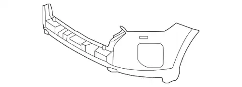 COVER - FRONT BUMPER, RH 865B0S8BA0 HYUNDAI