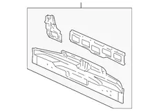 PANEL,R/END(INCLS 1,2)(W/REINF) 22582361 PONTIAC