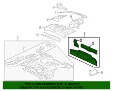 PANEL,R/END(INCLS 1,2)(W/REINF) 22582361 PONTIAC