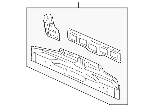 PANEL,R/END(INCLS 1,2)(W/REINF) 22582361 PONTIAC