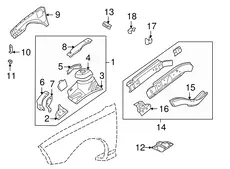 BRACKET,ENG WRG HARN RLY BLK(FRT) 22640009 PONTIAC