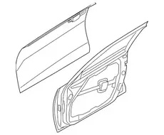 Дверь передняя RH Optima 16- JH0316K5052R 76004D4000P HYUNDAI