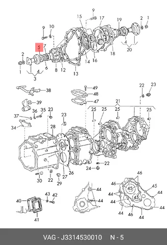 Упорная шайба J3314530010 VAG