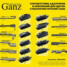 Щетка стеклоочистителя GIS01051 GANZ