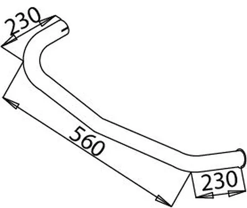 Egzoz Borusu, Exhaust Pipe 27358 SOYLU