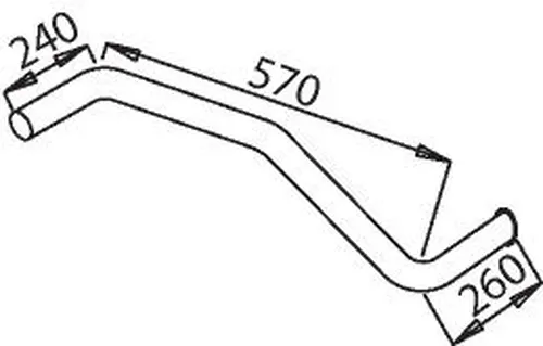 Egzoz Borusu, Exhaust Pipe 28373 SOYLU