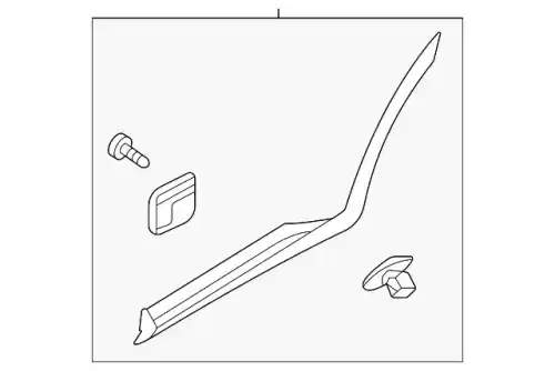 Haклaдкa двepи 87732P2000 HYUNDAI