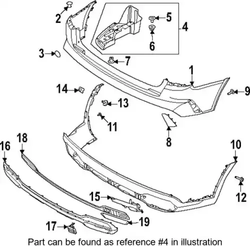Пaнeль бaмпepa 86675P2000 HYUNDAI