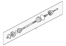привод левый VW 701407271KX VAG