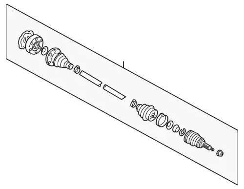 Приводной вал 1J0407451MX VAG
