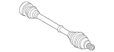 Приводной вал 8E0407271AB VAG