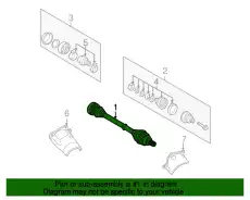 Приводной вал 8E0407271AB VAG