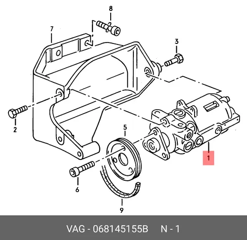 Насос гидроусилителя руля VAG 068 145 155B