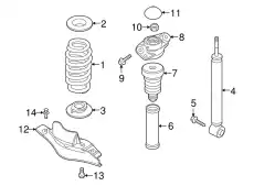 Пружина винтовая 3C0 511 115 AG VAG