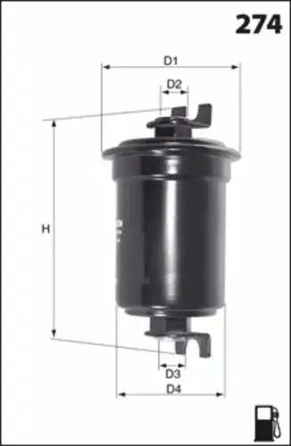 Топливный фильтр MECAFILTER ELE6050