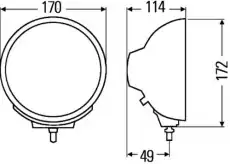 Фара противотуманная HELLA 1N3 009 094-011
