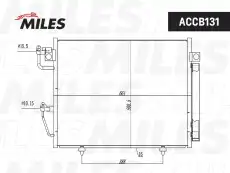 Радиатор кондиционера (конденсатор) MILES ACCB131