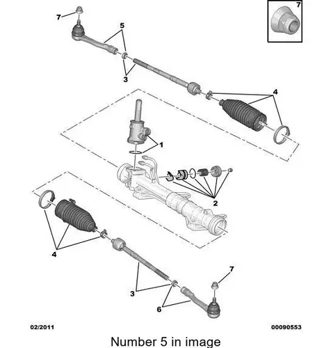 Рулевой наконечник PSA 3817 A5