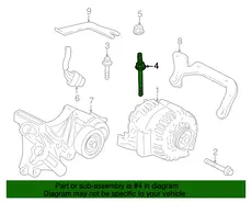 STUD,GEN BR(M10X1.5X95/M10X1.5X25) 24507943 BUICK