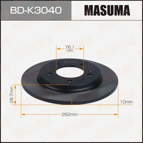 Тормозной диск MASUMA BD-K3040