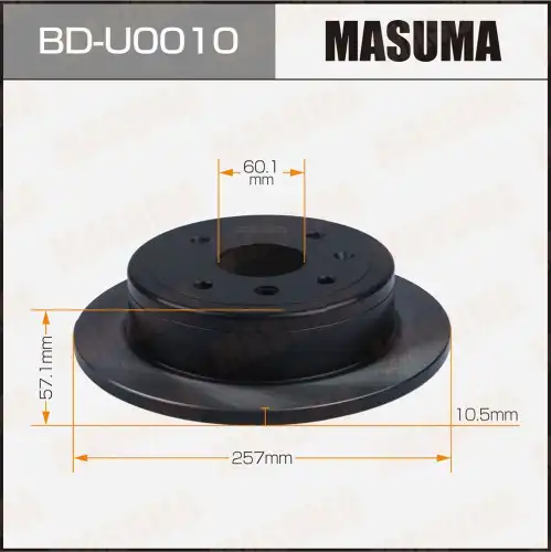 Тормозной диск MASUMA BD-U0010