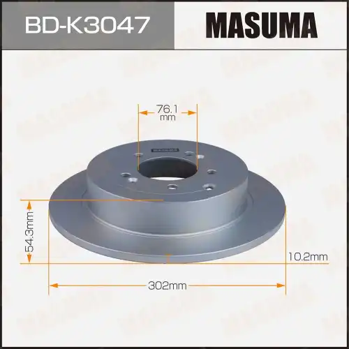Тормозной диск MASUMA BD-K3047