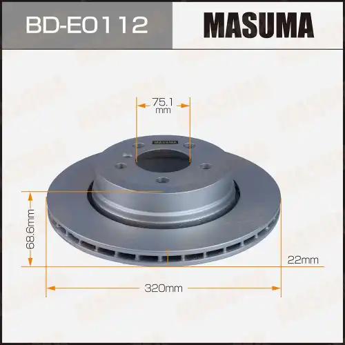 Тормозной диск MASUMA BD-E0112
