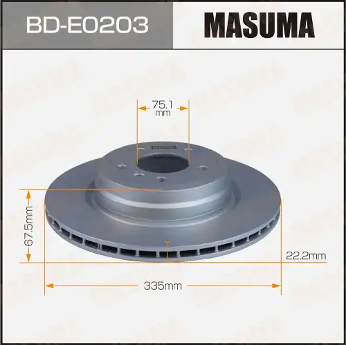 Тормозной диск MASUMA BD-E0203