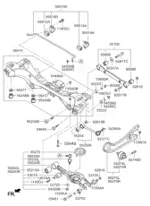 Тяга стабилизатора KIA 555303R000