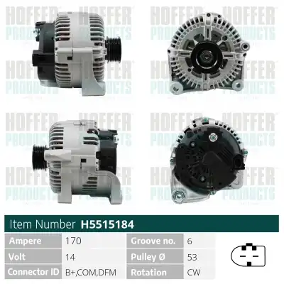 Генератор HOFFER H5515184