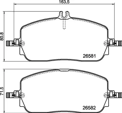Тормозные колодки дисковые BREMBO P 50 174