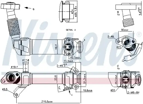 Радиатор кондиционера (конденсатор) NISSENS 989281