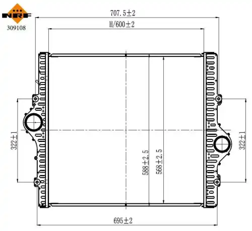 Интеркулер NRF 309108