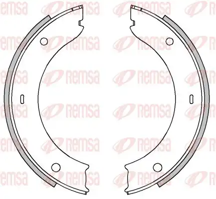 Тормозные колодки барабанные REMSA 4449.00