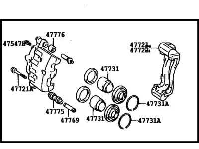 Суппорт тормозной TOYOTA / LEXUS 4773020240