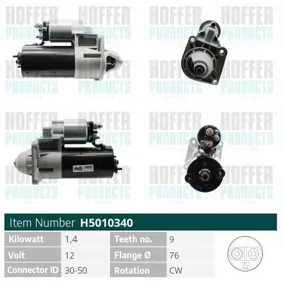 Стартер HOFFER H5010340