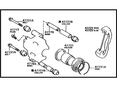 Суппорт тормозной TOYOTA / LEXUS 4775012170